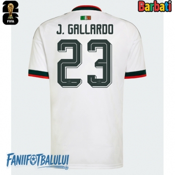 Mexic Jesus Gallardo #23 Tricou Fotbal Replică Mondial 2026 Barbati Deplasare